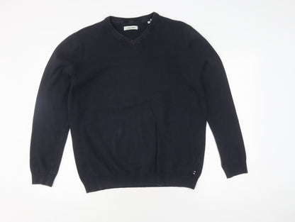 Jack & Jones Men's Black XL V-Neck Pullover Jumper