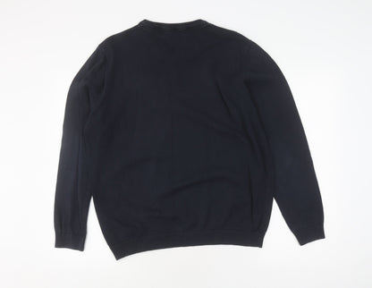 Jack & Jones Men's Black XL V-Neck Pullover Jumper