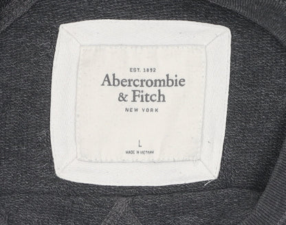 Abercrombie & Fitch Girls Black Sequin Pullover Sweatshirt Size L