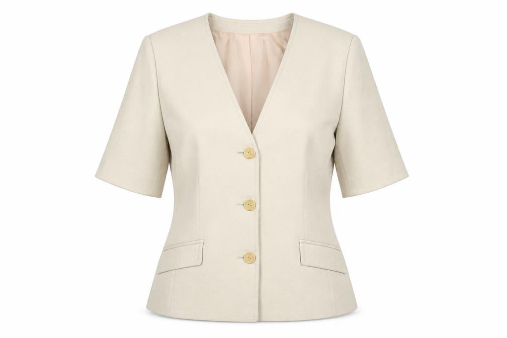Womens UK Size 14 Viyella Regular Beige Suit Jacket