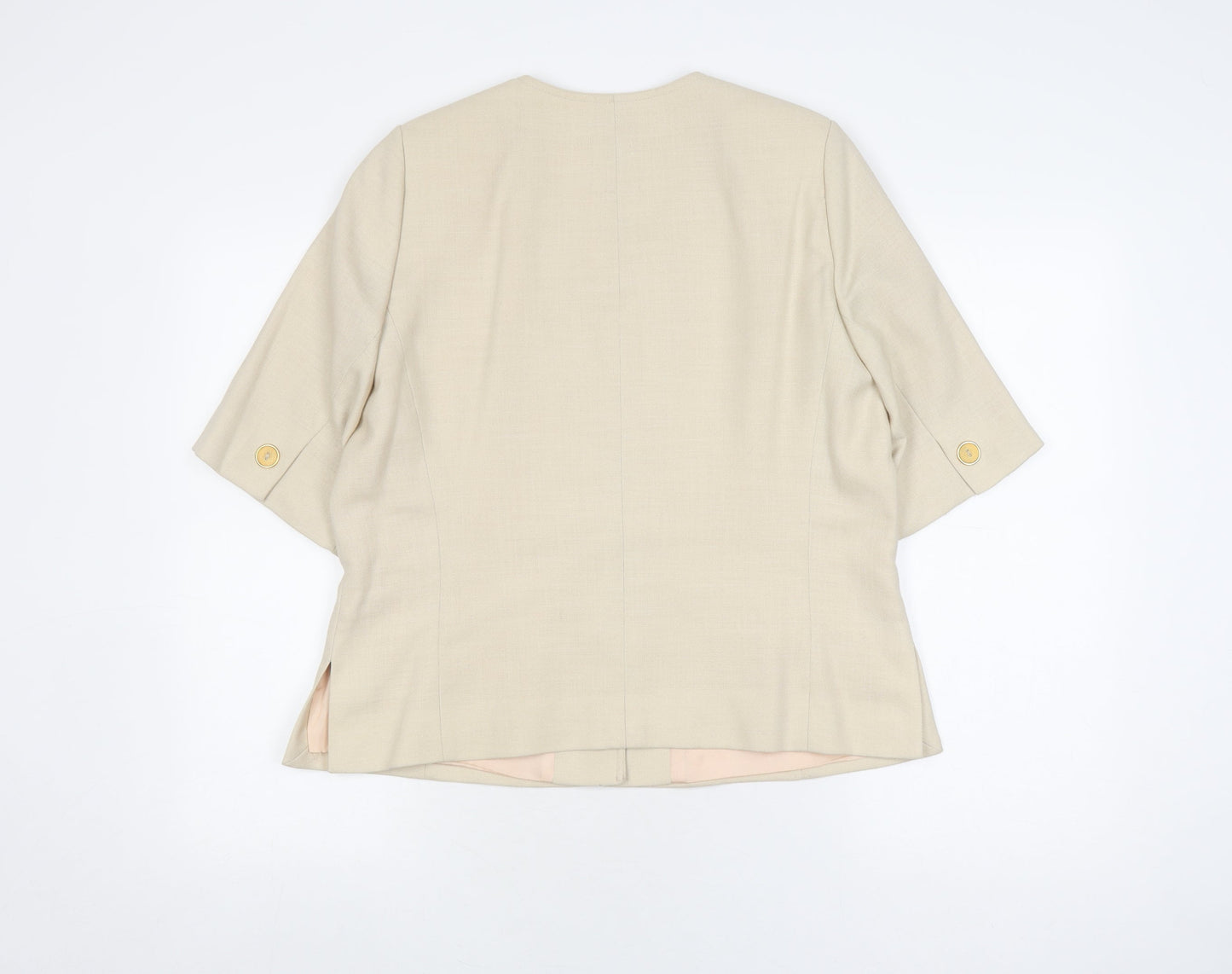 Viyella Women's Beige Suit Jacket, Size 14