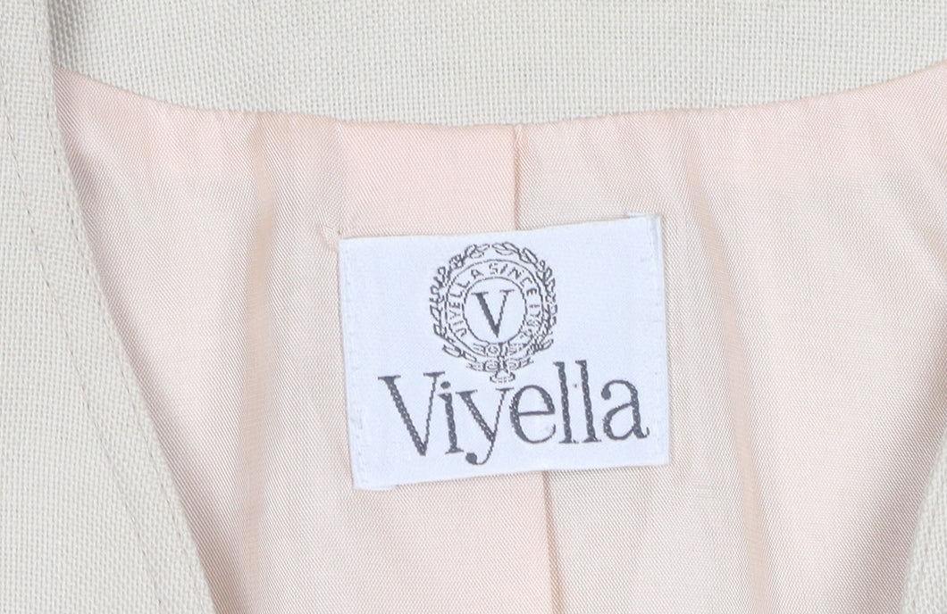 Viyella Women's Beige Suit Jacket, Size 14