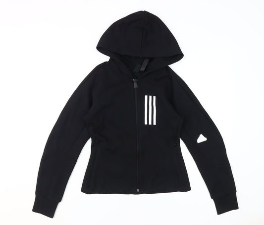 Adidas Women's Black Full Zip Hoodie, Size M, New