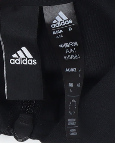 Adidas Women's Black Full Zip Hoodie, Size M, New