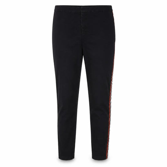 Front view of ASOS Women's Black Skinny Jeans, size 12, with Stripes