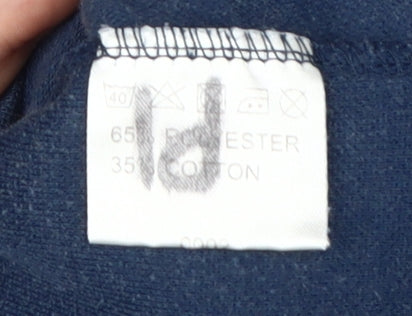 Men's Blue England Polo Shirt, Size L, Graphic Sport Style