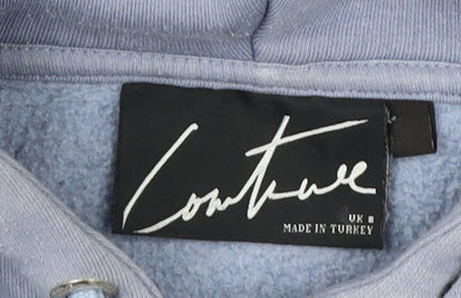 Couture Women's Blue Pullover Hoodie Size 8