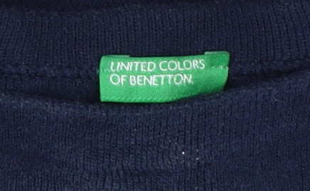 United Colors of Benetton Girls Blue Jumper 4-5 Years