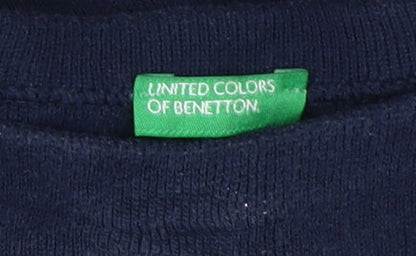 United Colors of Benetton Girls Blue Jumper 4-5 Years