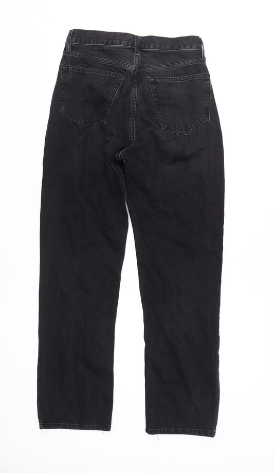Topshop Women's Black Straight Jeans Size 4 Classic Fit