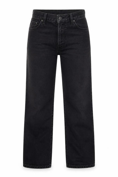 Womens UK Size 4 Topshop Classic Fit Straight Black Jeans
