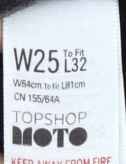 Topshop Women's Black Straight Jeans Size 4 Classic Fit