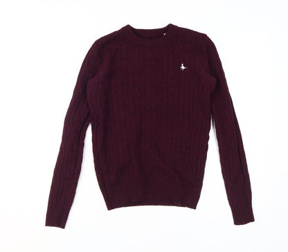 Jack Wills Women's Red Pullover Jumper Size 8