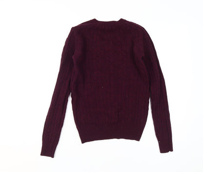 Jack Wills Women's Red Pullover Jumper Size 8