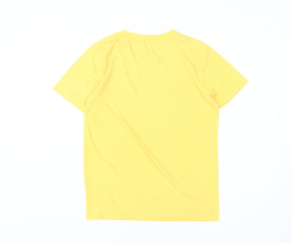 Converse Boys Yellow Logo T-Shirt L
