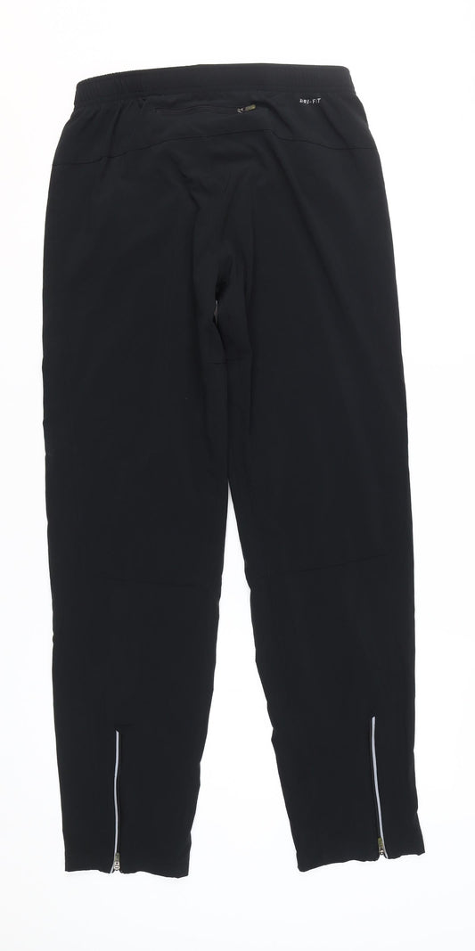 Nike Men's Black Track Pants S, Quick Dry, Sportswear