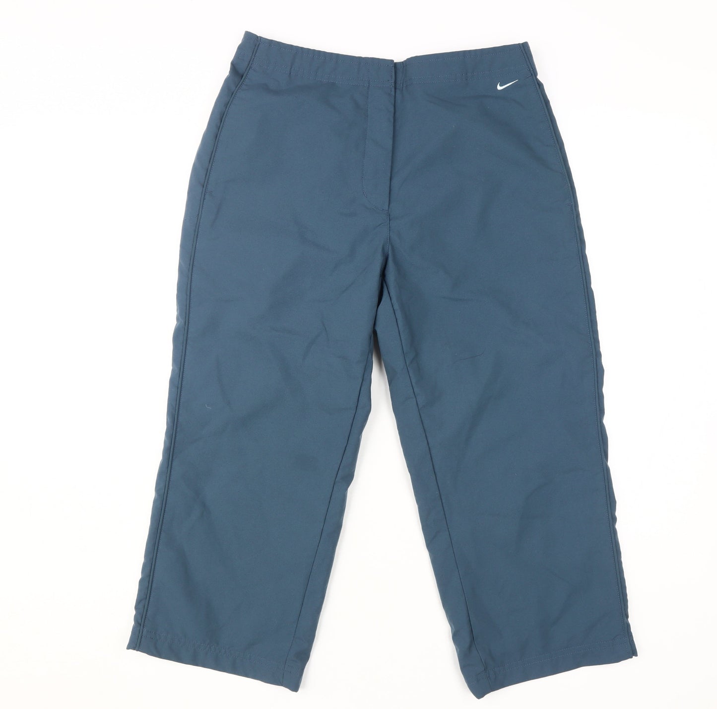 Womens UK Size S Nike Regular Fit Casual Sports Blue Trousers