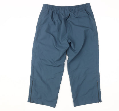 Womens UK Size S Nike Regular Fit Casual Sports Blue Trousers