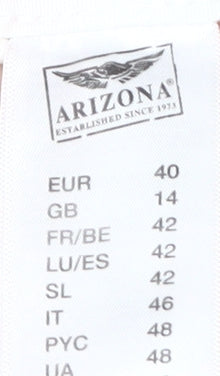 Arizona Women's White Capri Jeans Size 14