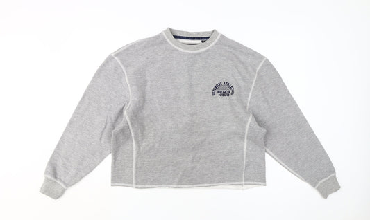 Superdry Women's Grey Pullover Sweatshirt Size 12