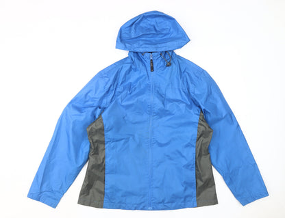 Womens UK Size 18 Koko Pink Blue Rain Coat