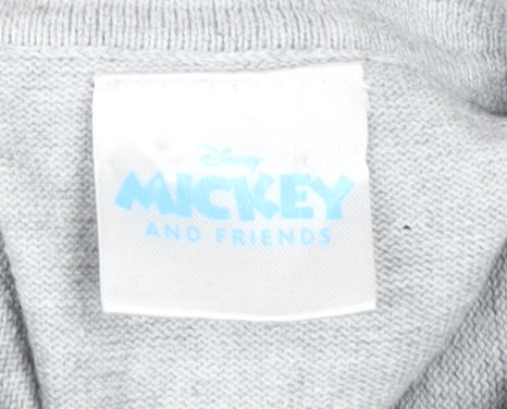 Disney Boys Grey Polo Shirt with Donald Duck Print, 3-4 Years