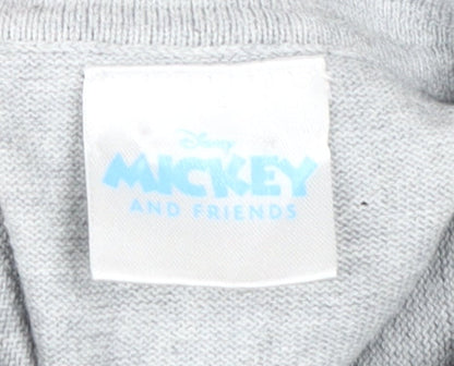 Disney Boys Grey Polo Shirt with Donald Duck Print, 3-4 Years