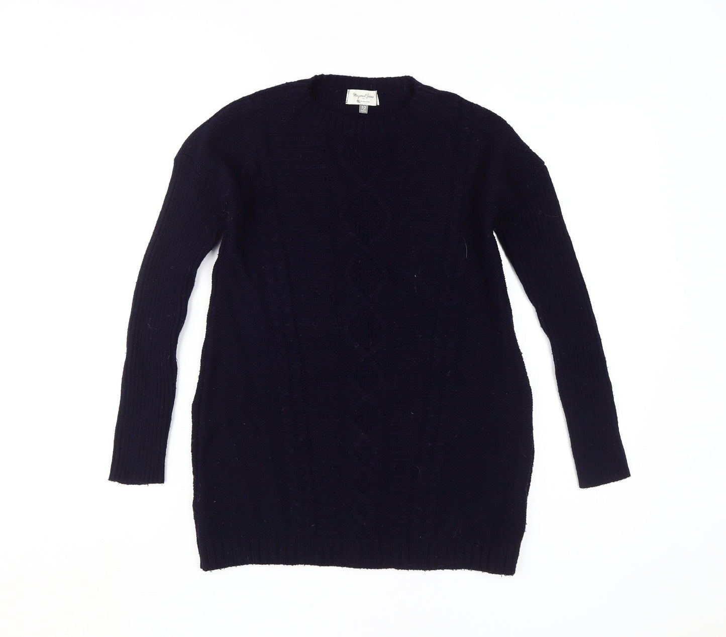 Mayoral Jeans Teens Blue Cable-Knit Pullover Jumper