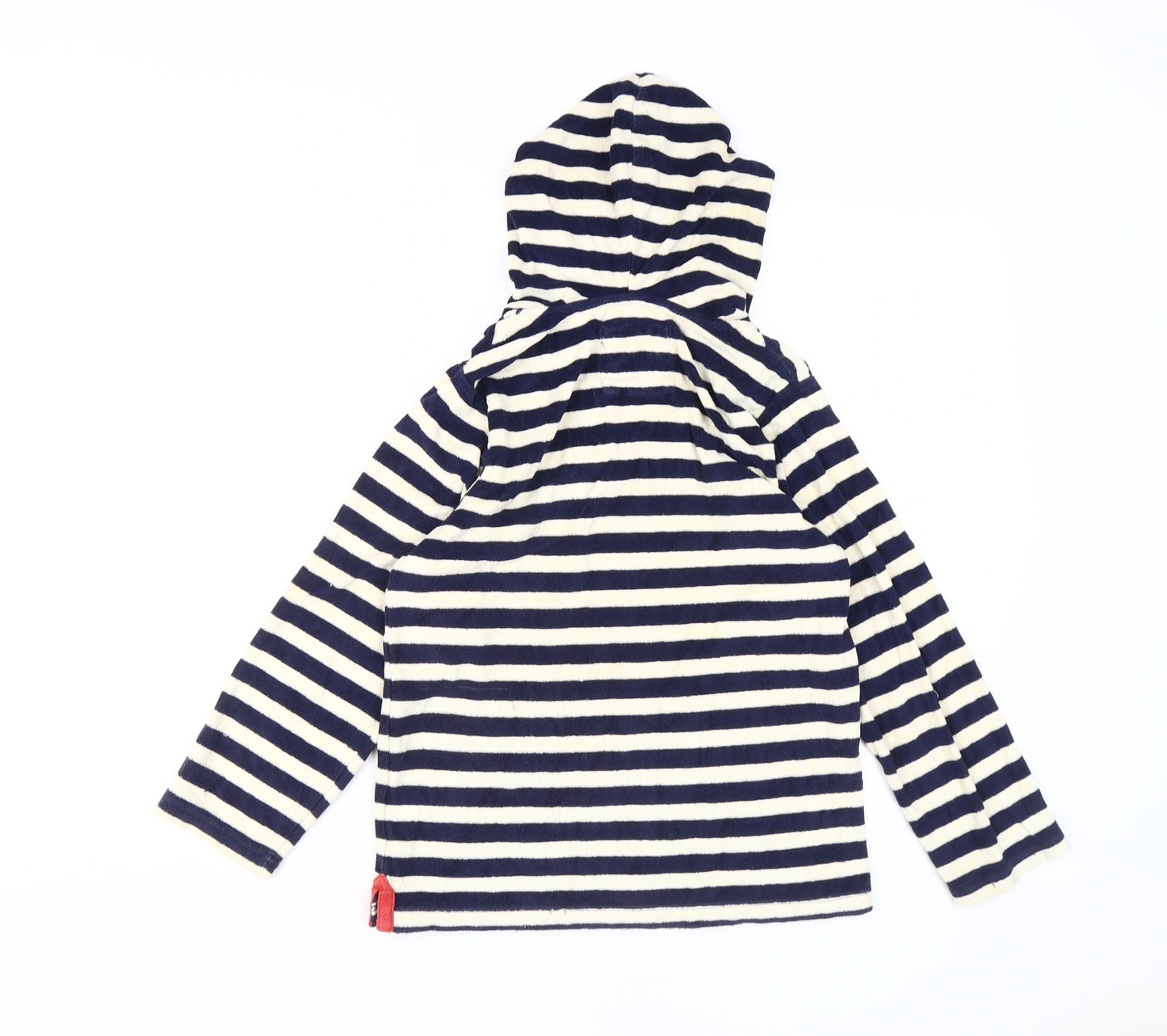 Joules Girls Blue Striped Pullover Hoodie 9-10 Years