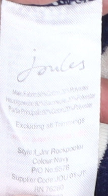 Joules Girls Blue Striped Pullover Hoodie 9-10 Years