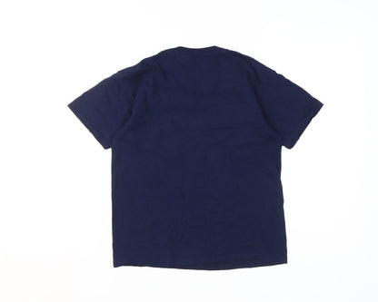 Disney Boys Blue Jolly Christmas T-Shirt, Size M