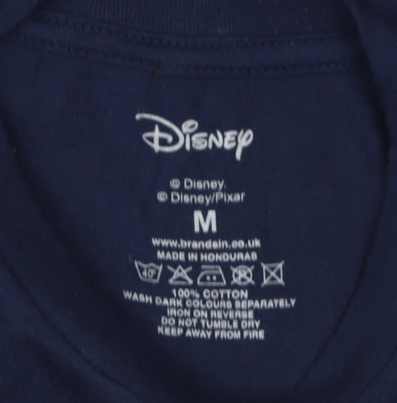 Disney Boys Blue Jolly Christmas T-Shirt, Size M