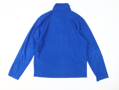 Mens UK Size M Regatta Blue Henley Sweatshirt