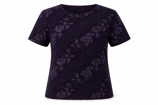Womens UK Size 14 EWM Pure Classics Purple  T-Shirt