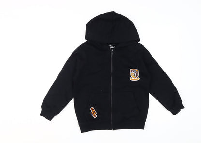 Marks and Spencer Girls Black Harry Potter Full Zip Hoodie 8-9 Years