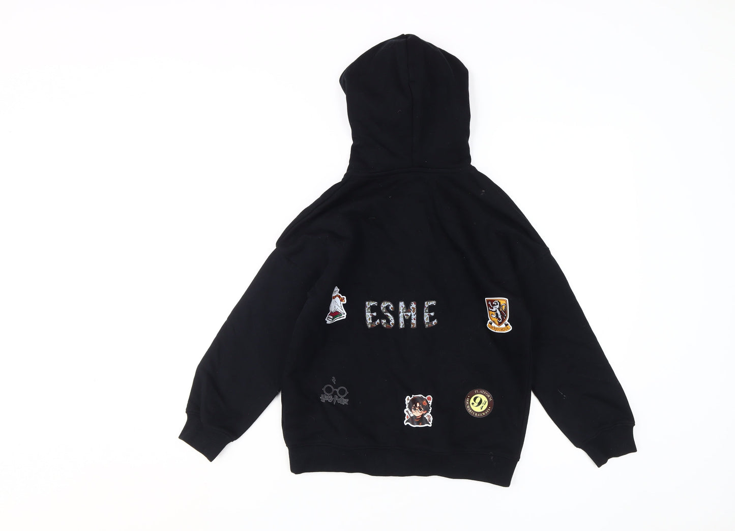 Marks and Spencer Girls Black Harry Potter Full Zip Hoodie 8-9 Years
