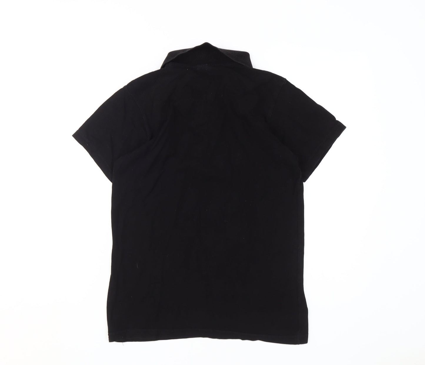 Lyle & Scott Men's Black Polo Shirt S - Vintage Style