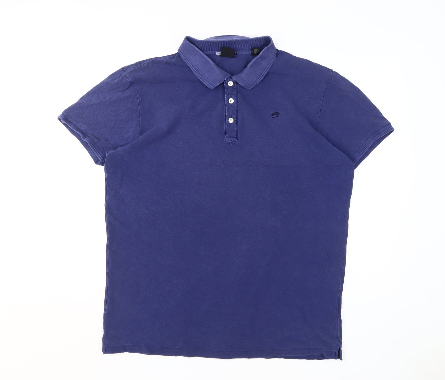 Scotch & Soda Men's Blue 2XL Polo Shirt