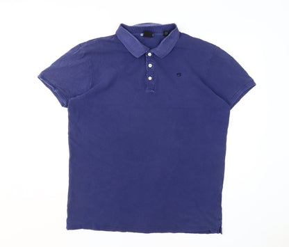 Scotch & Soda Men's Blue 2XL Polo Shirt
