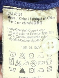 Scotch & Soda Men's Blue 2XL Polo Shirt