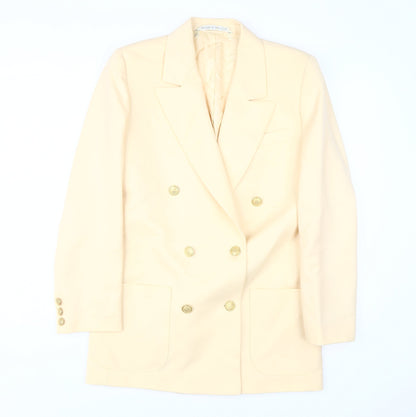 Marks and Spencer Women's Beige Blazer 10 Classic Formal