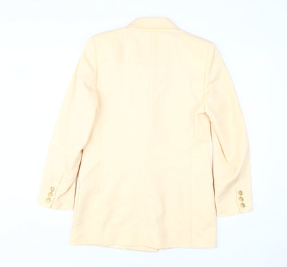 Marks and Spencer Women's Beige Blazer 10 Classic Formal