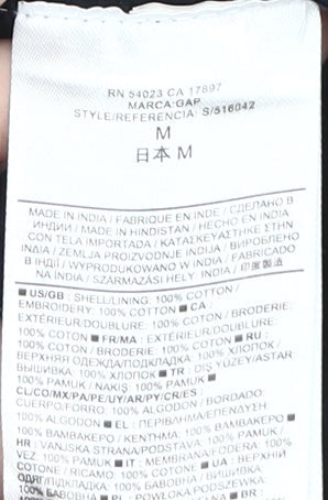 Gap Women's Black Sleeveless Tank Top Medium