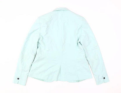 Womens UK Size 12 Zara Green Basic Blouse