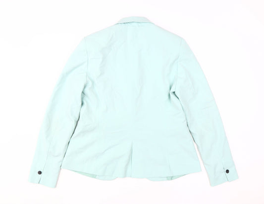 Womens UK Size 12 Zara Green Basic Blouse