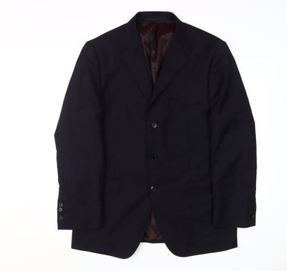 Mens UK Size 42 Marks and Spencer Regular Blue Suit Jacket