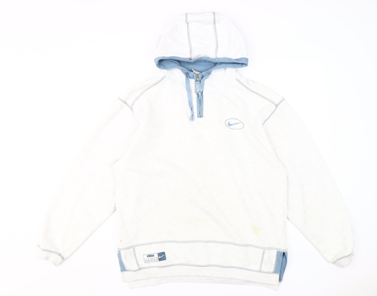 Nike Unisex White Logo Pullover Hoodie M