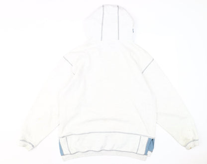 Nike Unisex White Logo Pullover Hoodie M