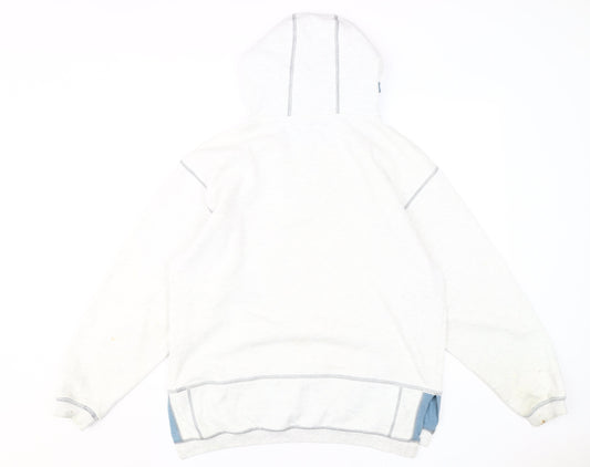 Nike Unisex White Logo Pullover Hoodie M