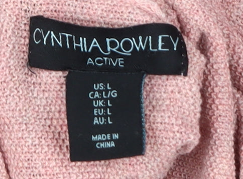 Womens UK Size L Cynthia Rowley Pink Pullover Jumper